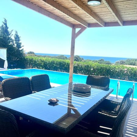 White Blue Villa Lachania  Exterior photo