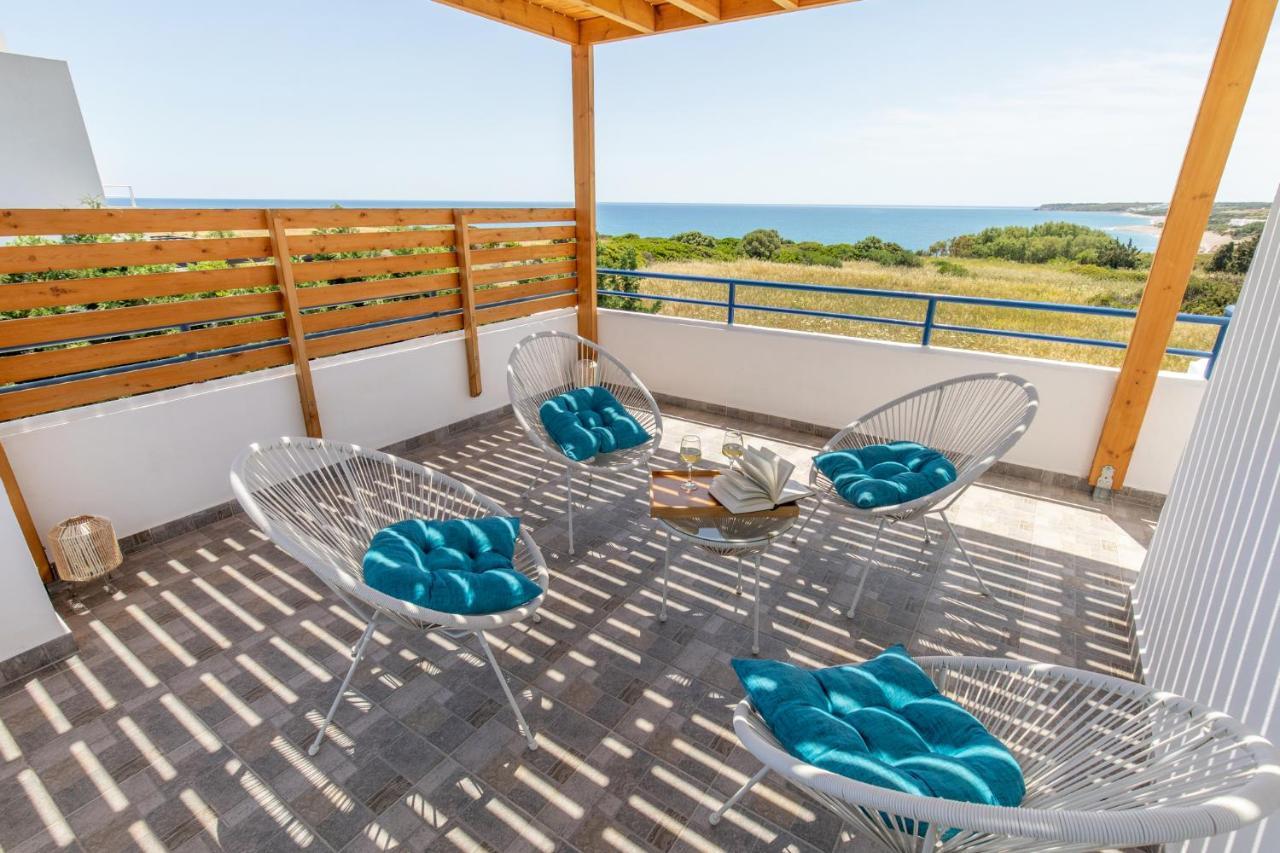 White Blue Villa Lachania  Exterior photo