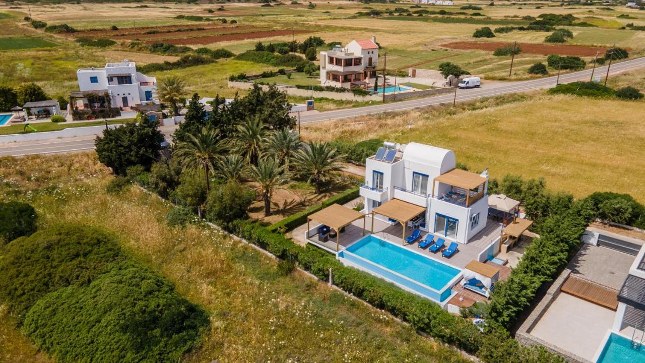 White Blue Villa Lachania  Exterior photo