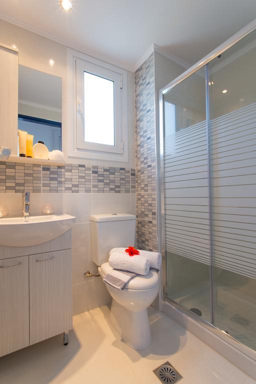 White Blue Villa Lachania  Exterior photo